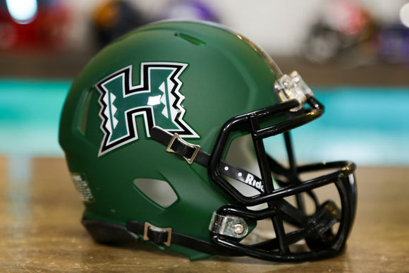 Hawaii Warriors Riddell Speed Mini Helmet - Matte Green