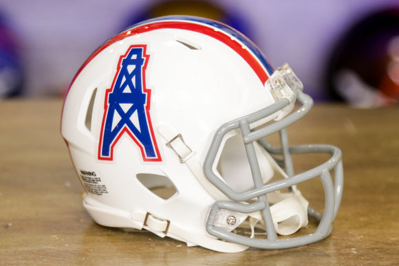 Houston Oilers Riddell Speed ​​Mini Casco - Retroceso de 1975-1980 