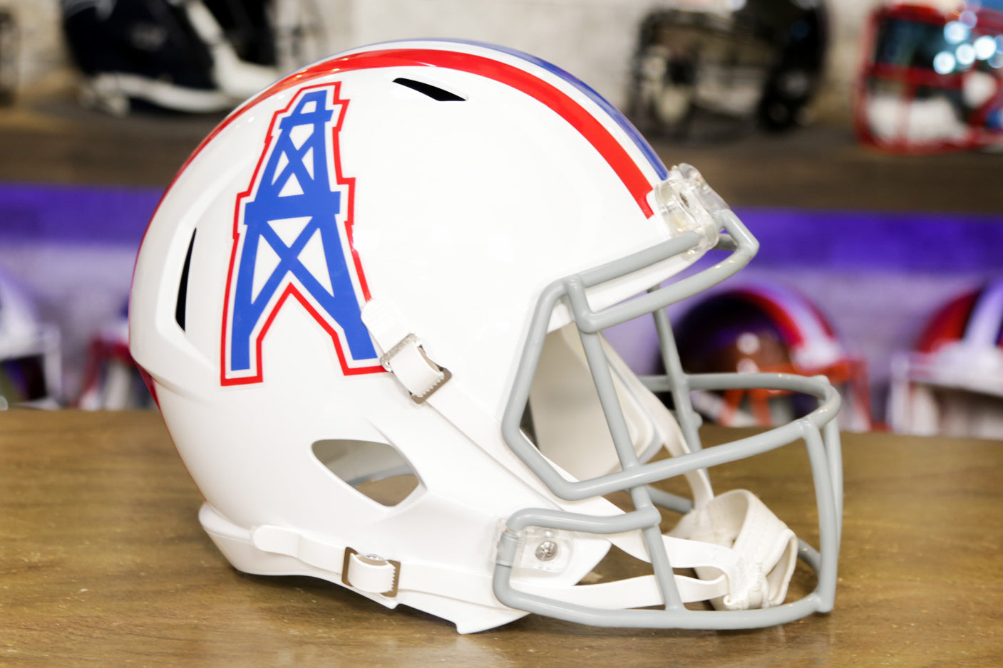 Houston Oilers Riddell Speed Display Helmet - 1975-1980 Throwback