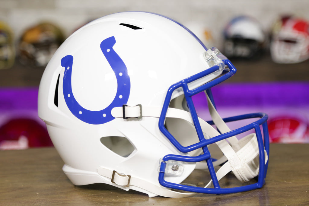 Indianapolis Colts Riddell Speed Replica Helmet - 1995-2003 Throwback –  Green Gridiron, Inc.