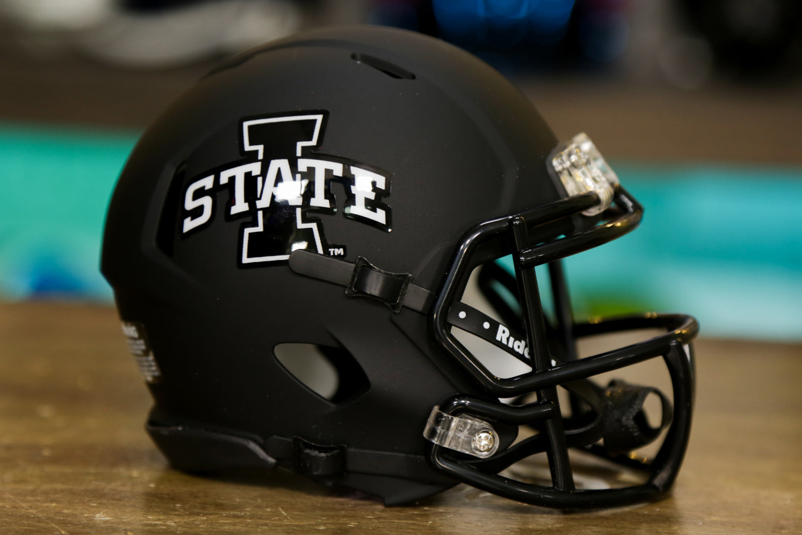 Iowa State Cyclones Riddell Speed Mini Helmet - Matte Black