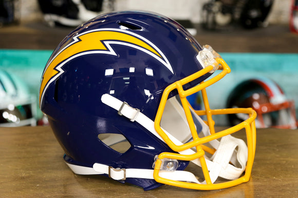 Los Angeles Chargers Riddell Speed Display Helmet - 1974-1987 Throwback