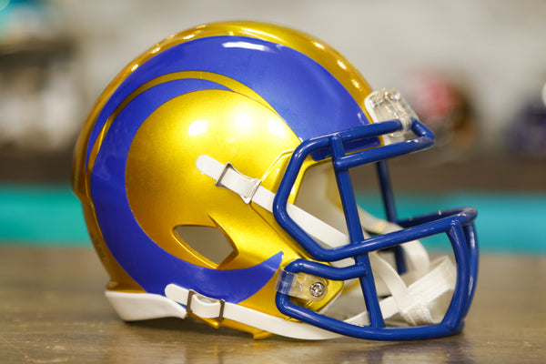 Riddell Custom LA Los Angeles Rams Modern Throwback 1973-1979 Speed Mini  Helmet