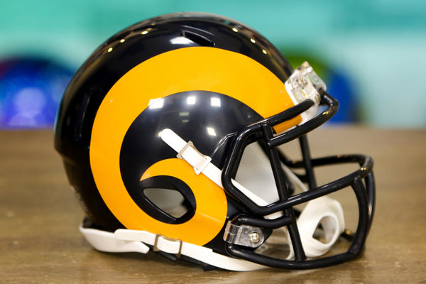 Los Angeles Rams Riddell Speed Replica Helmet Throwback 1981-1999 – Green  Gridiron, Inc.