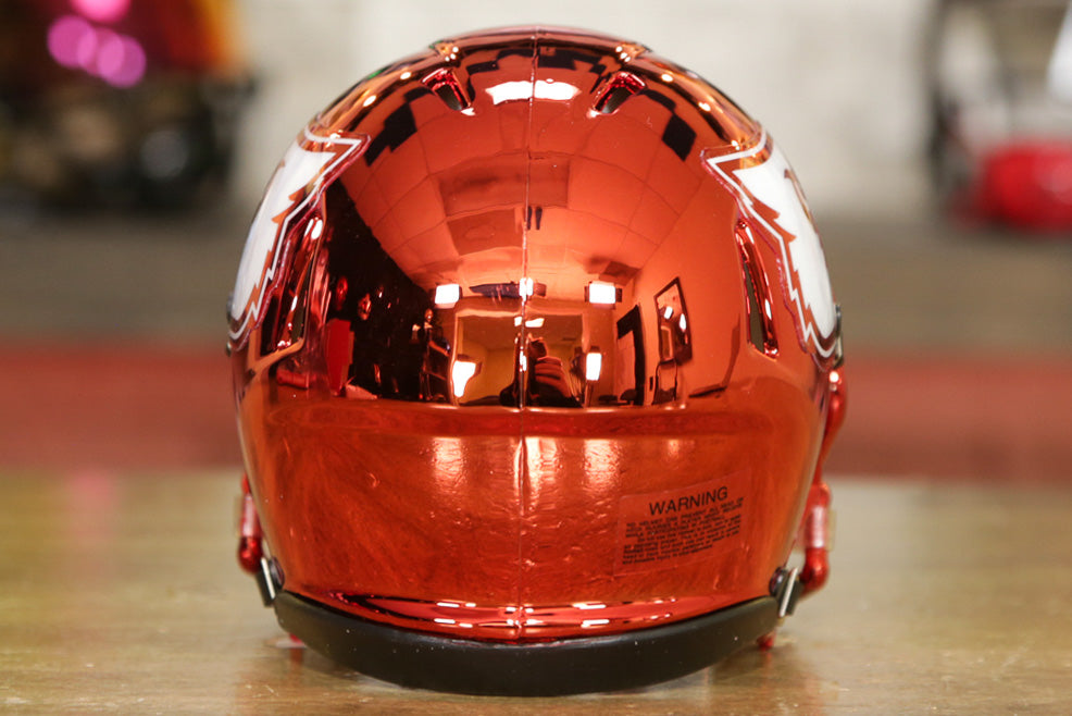 University of Louisville Cardinals Red Chrome NCAA football helmet with  special tribute…