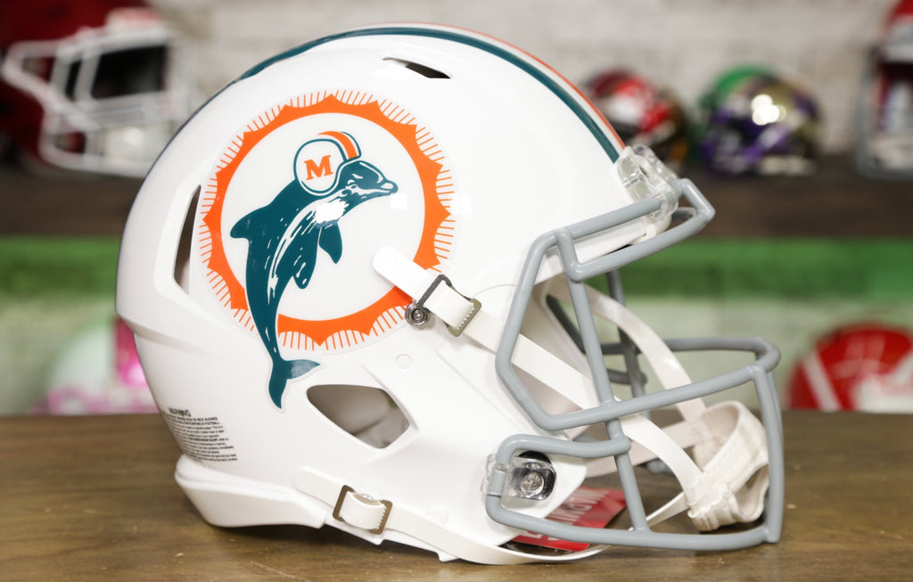 Miami Dolphins 1972 Riddell Throwback Authentic Football Helmet