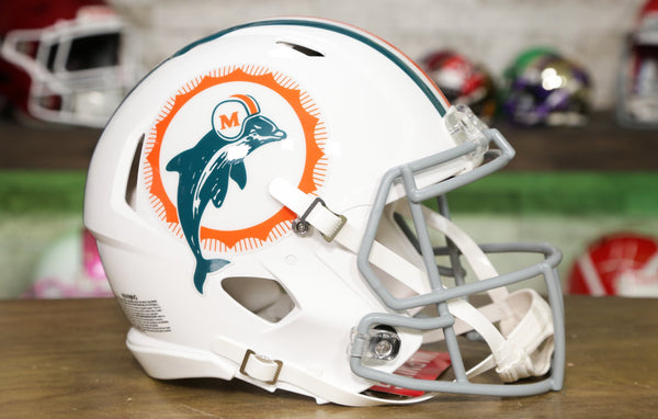 NFL MIAMI DOLPHINS 1972 Throwback Riddell VSR4 Mini Helmet