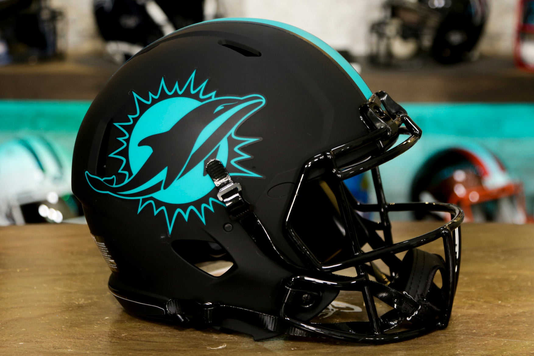 Miami Dolphins Riddell Speed Authentic Helmet - Eclipse