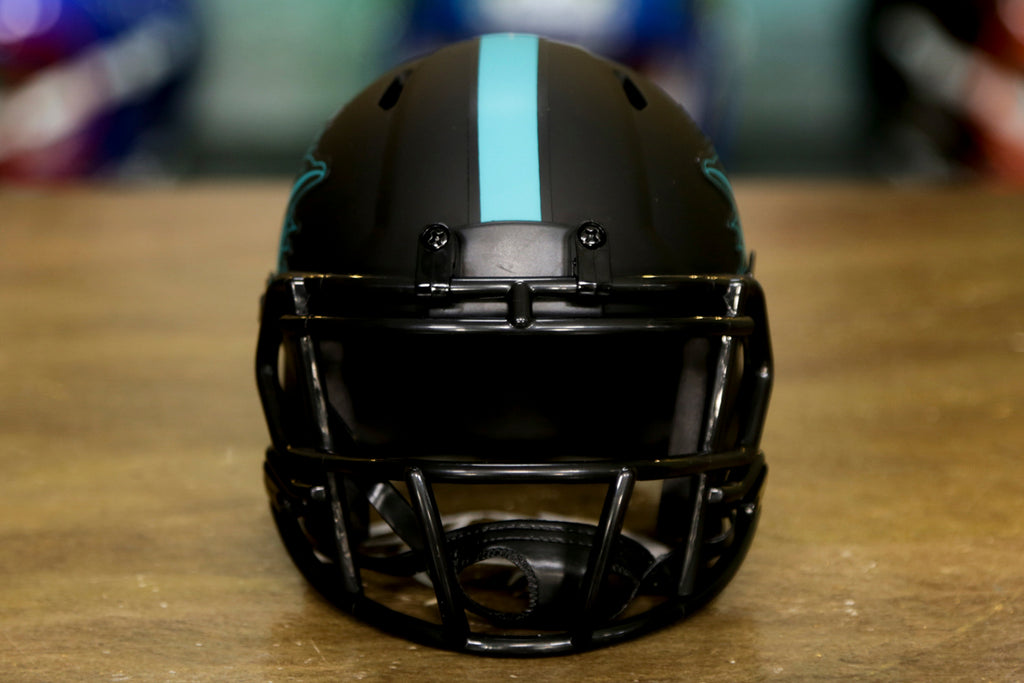 Miami Dolphins Riddell Speed CUSTOM Miami Vice Matte Black Mini