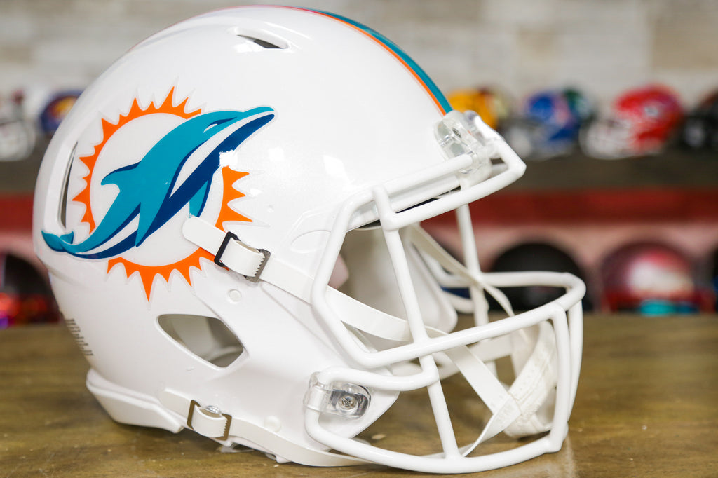 Miami Dolphins Helmet Riddell Replica Full Size Speed Style