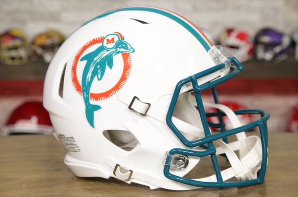 Miami Dolphins Authentic Speed 1996 - 2012, Throwback Helmets, NFL, Collectibles, Open Catalogue