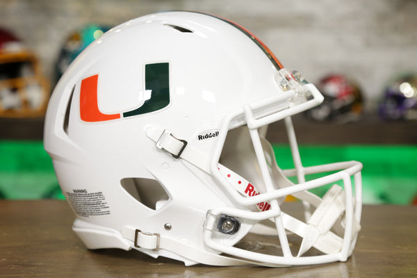 Miami Hurricanes Riddell Speed Authentic Helmet - Miami Nights – Green  Gridiron, Inc.