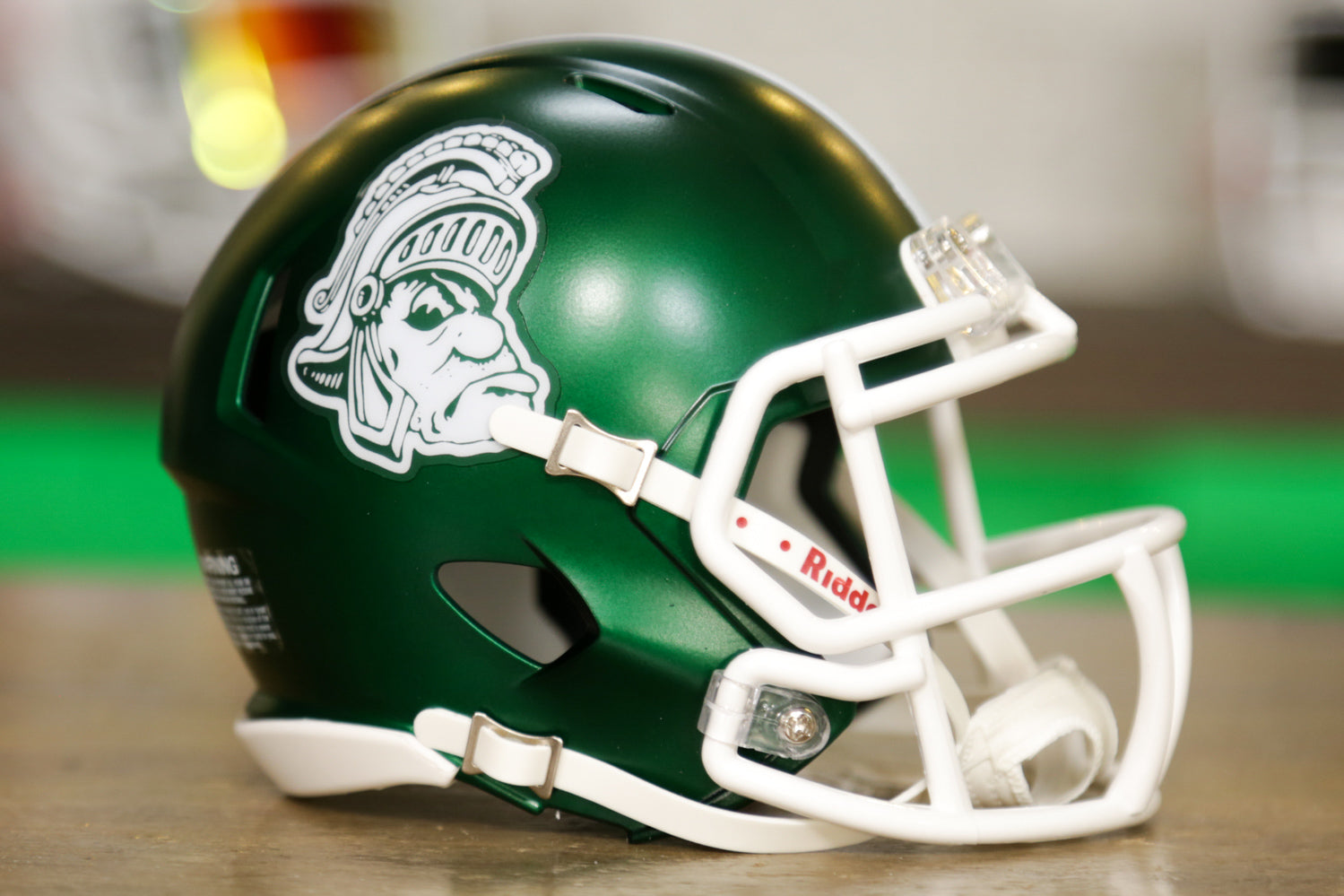 Michigan State Spartans Riddell Speed ​​Mini Casco - Gruff Sparty