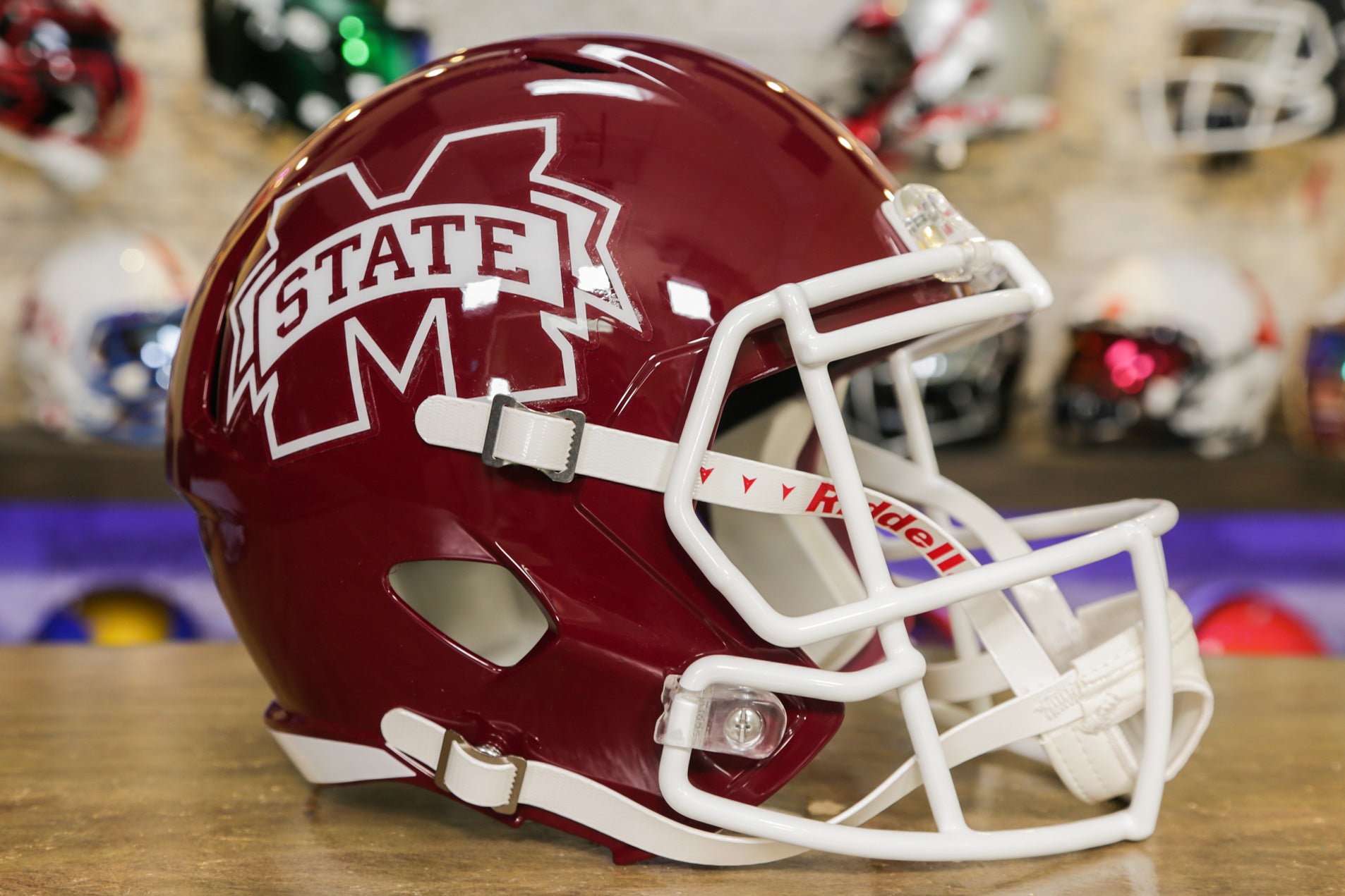 Mississippi State Bulldogs Riddell Speed ​​Réplica de casco 