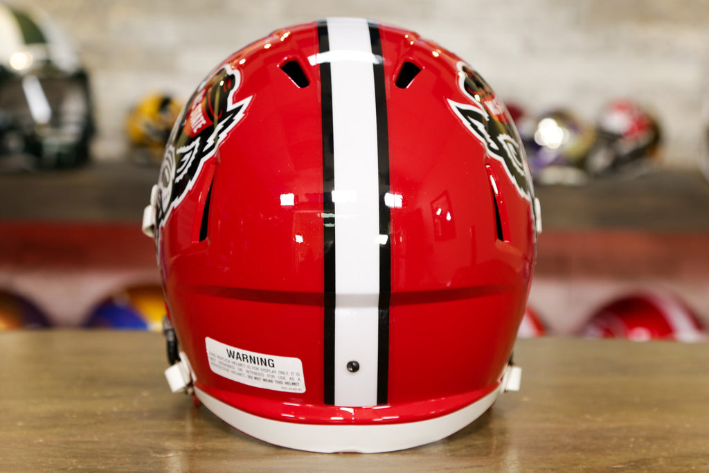 NC State Wolfpack Riddell White Wolfhead Replica Speed Football