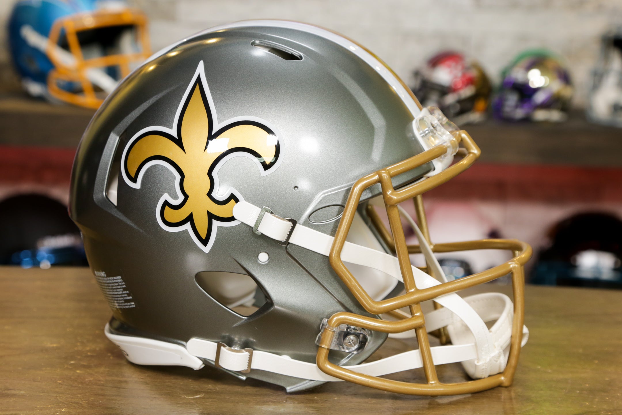 New Orleans Saints Riddell Speed Replica Helmet - Flash