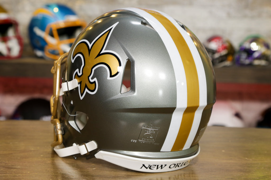 New Orleans Saints Riddell Speed Replica Helmet Flash Green Gridiron Inc 0731