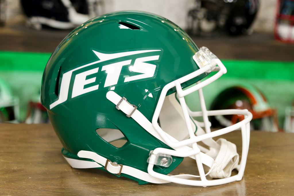 New York Jets Riddell Speed Replica Helmet - 1965-1977 Throwback