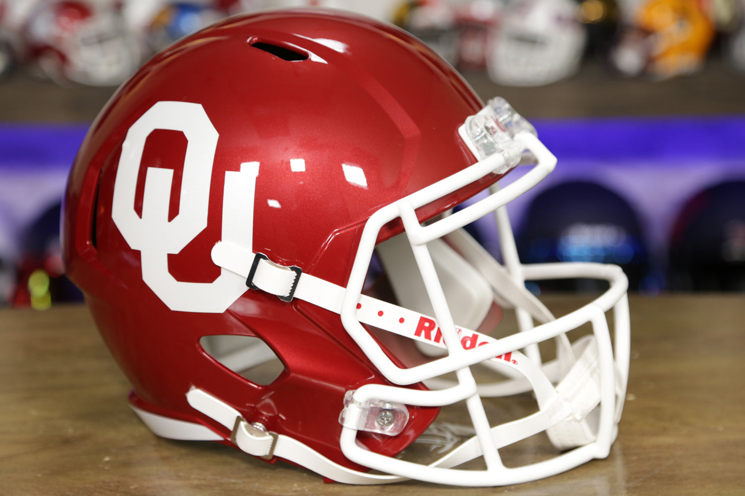 Réplica de casco Oklahoma Sooners Riddell Speed 