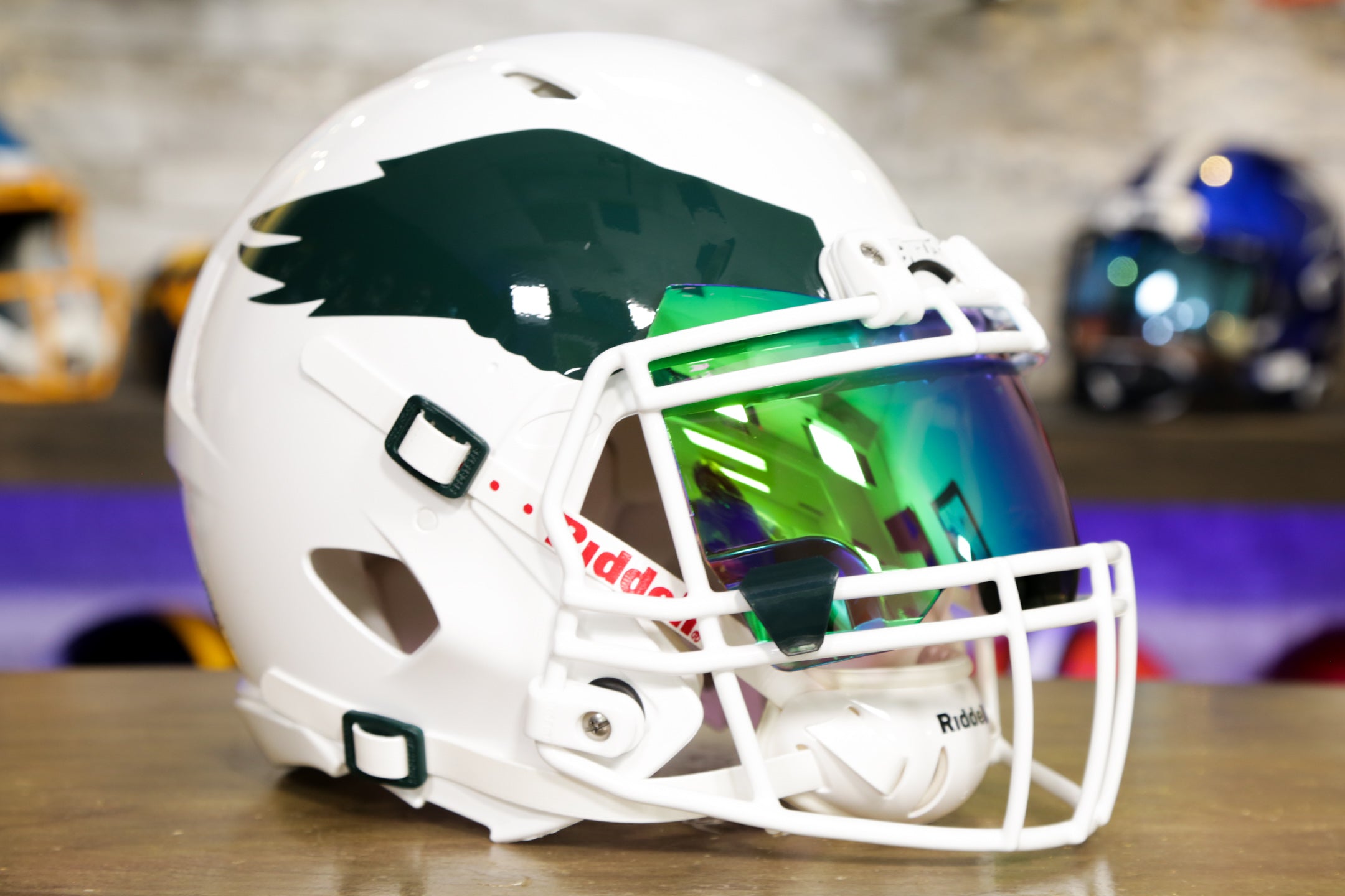 Green sales gridiron visors