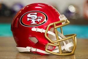 San Francisco 49ers Riddell Speed Mini Helmet - Flash – Green Gridiron, Inc.