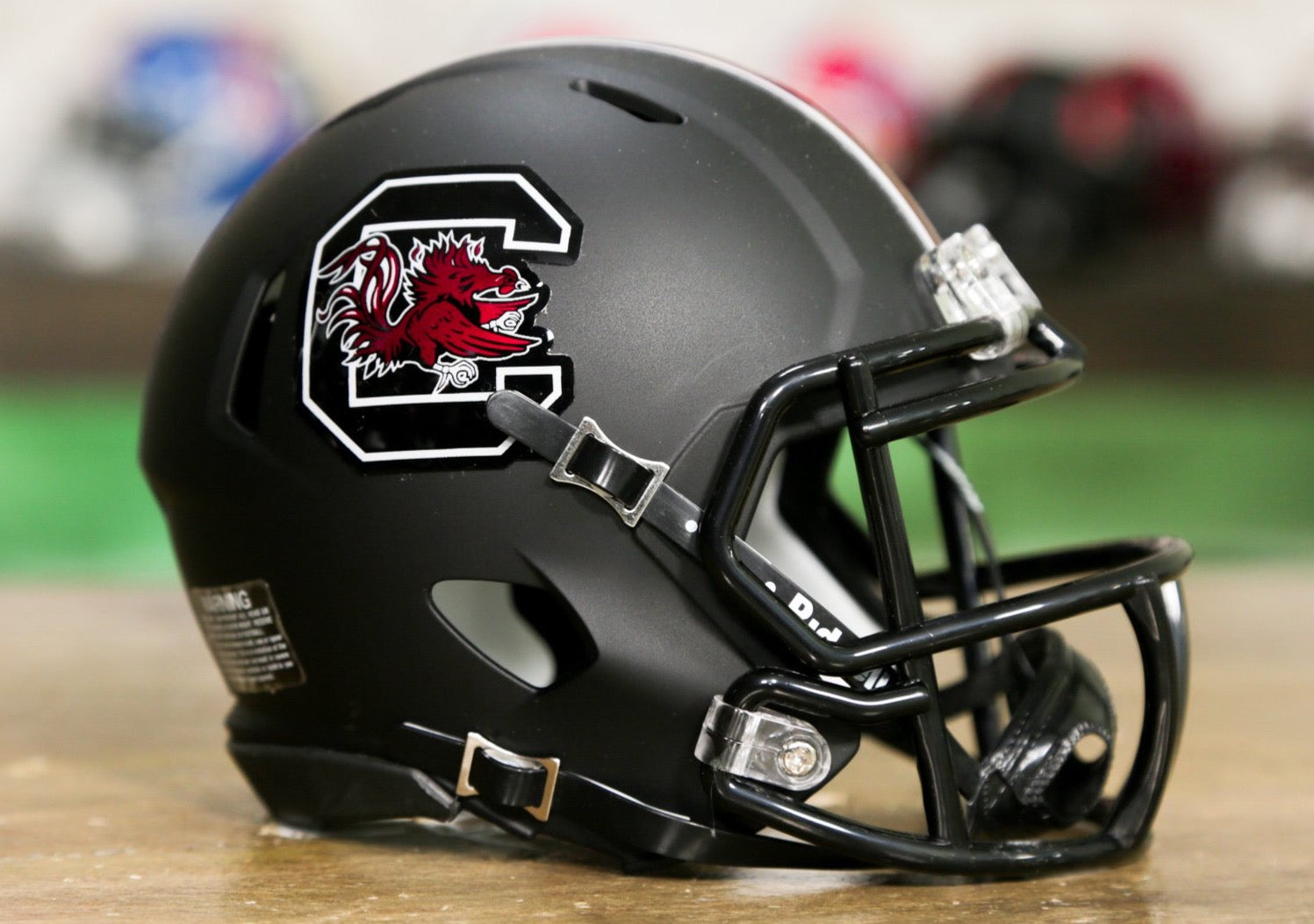 South Carolina Gamecocks Riddell Speed Mini Helmet - Matte Black