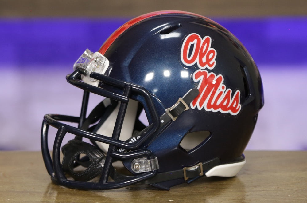 Riddell Ole Miss Rebels Powder Blue Revolution Speed Mini