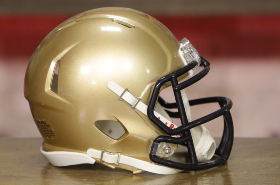 Navy Midshipmen Riddell Speed Mini Helmet - Gold