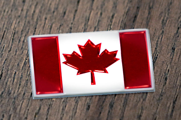 EmbossTech Canada Flag | Raised Helmet Decal